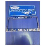 Ford Mustang License Plate and Frame Set