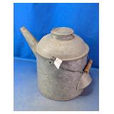 Galvanized Metal Watering Can with Lid