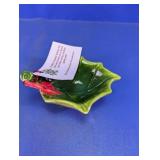 Holly Leaf Holiday Dish