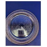 Ornate Silver Tone Decorative Plate
