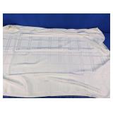 White Plaid Tablecloth