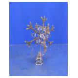 Silver Snowflake Christmas Tree Topper