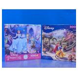 Disney Princess & Thomas Kinkade Jigsaw Puzzle Set