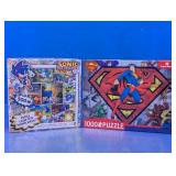 Sonic The Hedgehog & DC Comics Jigsaw Puzzle Set