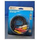 Commercial Electric 6-Ft RCA Audio Video Cable