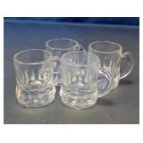 Clear Glass Mini Beer Mug Set