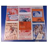 Assorted Vintage Movie Sheet Music Set