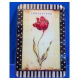 Glass Tulip Design Cutting Board