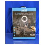 Bower 8-Inch Selfie Ring Light Studio Kit