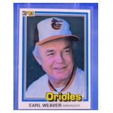 1981 DONRUSS PREMIER HOF EARL WEAVER CARD