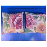 Floral Print Throw Pillow Pair