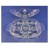 Clear Glass Divided Dish & Relish Boat