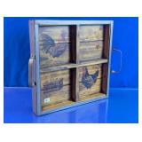 Rustic Farmhouse Chicken Decorative Tray