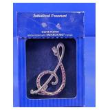Swarovski Crystal Initial "S" Ornament