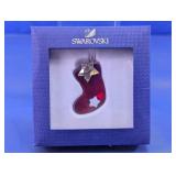 Swarovski Crystal Stocking Christmas Ornament