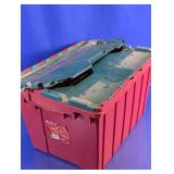 Akro-Mils Holiday Keepbox Plastic Storage Tote