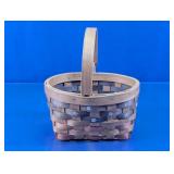 Patriotic Woven Wood Basket w/ Handle