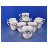 Holiday Holly Tea Cup & Saucer Set