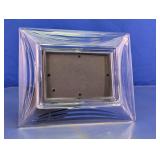 Elegant Clear Glass Beveled Curved Picture Frame