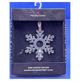 Harvey Lewis 2006 Snowflake Ornament Swarovski