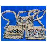 Embroidered Burlap Crossbody Bag Assortment