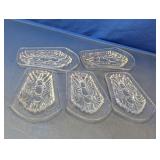 Clear Glass Art Decorative Embellishment Set
