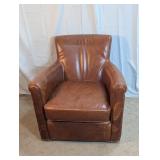 Vintage Brown Leather Armchair