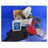 Holiday Decor, Framed Cross Art & Home Goods Lot