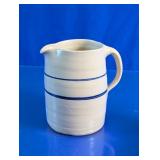 Vintage Stoneware Pitcher w/ Oil Derrick Motif