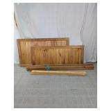 Solid Wood Disassembled Bed Frame Lot
