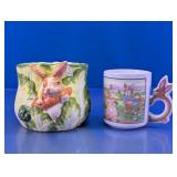 Rabbit Themed Glass and Ceramic Assortment
