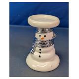 Bath & Body Works Snowman Pedestal Candle Holder