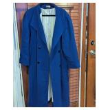 Karen Plus Blue Wool Trench Coat