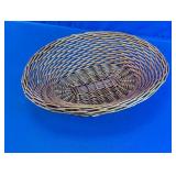 Woven Wicker Pedestal Bread Basket