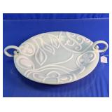 Jill Rosenwald Magenta Floral Ceramic Platter
