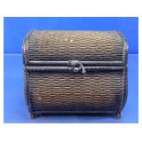 Woven Decorative Wooden Storage Chest