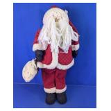 Plush Fabric Santa Figure Holiday Decor