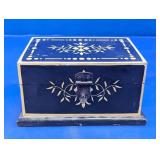 Decorative Black Wooden Jewelry Box