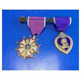 Engraved Purple Heart & Award Medals Set