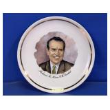 Richard Nixon 37th President Glass Commemorative