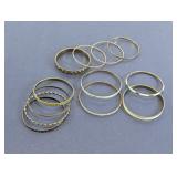 Gold-Tone Bangle Bracelet Lot