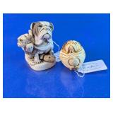 Harmony Kingdom Bulldog Ceramic Box Pair