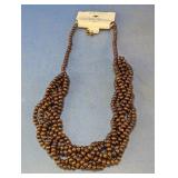 Joan Vass Beaded Necklace & Earrings Set