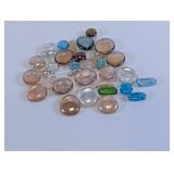 Glass Decorative Pebbles Lot