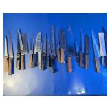 Assorted Vintage Kitchen Knives Lot