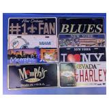 City & Sports License Plate Sign Assortment