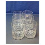 Clear Glass Old Fashioned Glasses Set