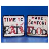 Certified International Kitchen Wall Plates Pair