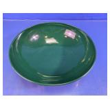 Green Metal Round Serving Bowl