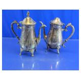 Vintage Silver Plated Coffee Pot Pair